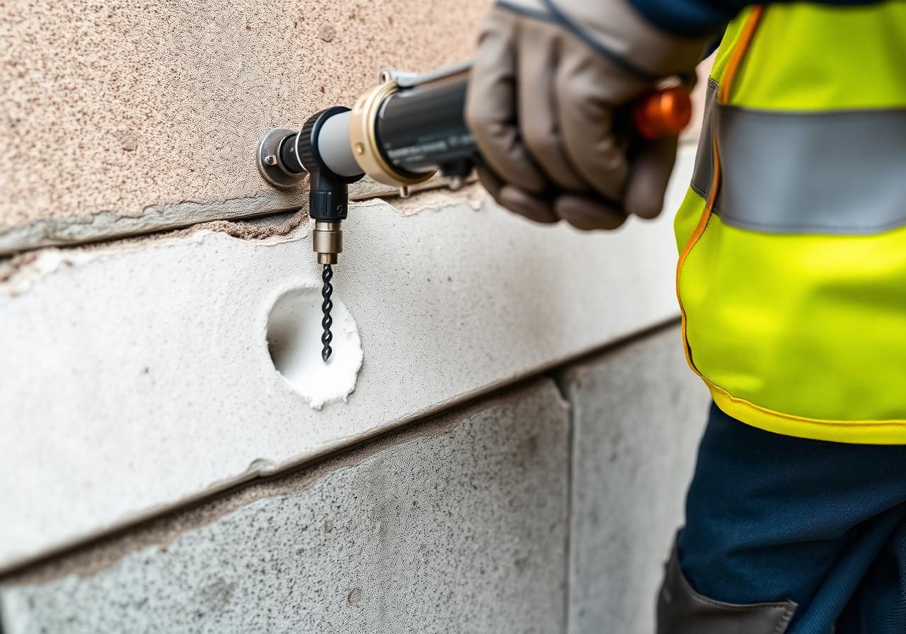 Polyurethane foam injection